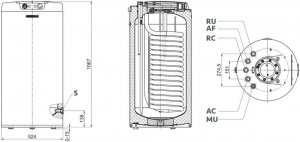 Piec gazowy Immergas Zestaw Victrix EXA 24 Standard 125: Kocioł gazowy kondensacyjny Victrix EXA 24 X 1 ERP + Zasobnik z sondą UBS125VV2 5