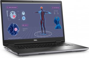 Laptop Dell Dell Precision 7780 - Intel Core i7 13850HX / 2.1 GHz - Win 11 Pro - NVIDIA RTX 3500 Ada - 32 GB RAM - 1 TB SSD NVMe, Class 40 - 43.2 cm (17") 1920 x 1080 (Full HD) - 802.11a/b/g/n/ac/ax (Wi-Fi 6E), Bluetooth - Grau - BTP - mit 3 Jahre Dell Pr 2