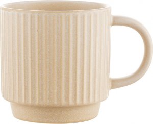 Florina Kubek ceramiczny 350ml Retro Janes beżowy 1