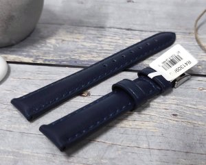 JVD Skórzany pasek do zegarka 12 mm R41309-12 niebieski 2