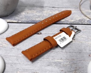 JVD Skórzany pasek do zegarka 12 mm R41310-12 jasnobrązowy 2