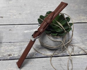 JVD Skórzany pasek do zegarka 12 mm R41302-12 XL brązowy 3