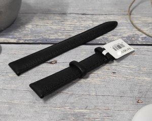 JVD Skórzany pasek do zegarka 12 mm R41401-12 czarny 2