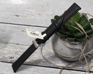 JVD Skórzany pasek do zegarka 12 mm R41401-12 czarny 3