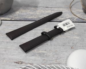 JVD Skórzany pasek do zegarka 16 mm R41402-16 ciemnobrązowy 2