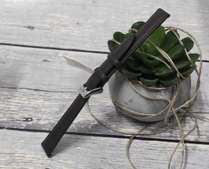 JVD Skórzany pasek do zegarka 16 mm R41402-16 ciemnobrązowy 3