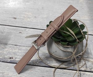 JVD Skórzany pasek do zegarka 16 mm R41421-16 ciepłe kakao 3
