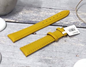 JVD Skórzany pasek do zegarka 14 mm R41427-14 żółty 2