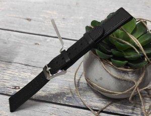 JVD Skórzany pasek do zegarka 12 mm R41601-12 czarny 4