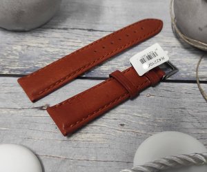 JVD Skórzany pasek do zegarka 18 mm R42210-18 jasnobrązowy 2