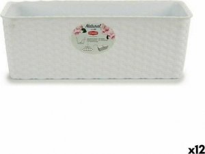 Stefanplast Donica Balkonowa Stefanplast Biały Plastikowy 39 x 13,5 x 15 cm (12 Sztuk) 1