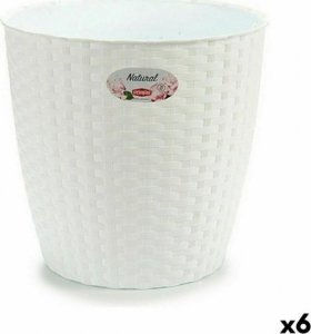 Stefanplast Doniczka Stefanplast Biały Plastikowy 29 x 27 x 29 cm (6 Sztuk) 1