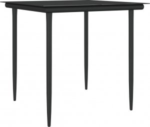 vidaXL 5-cz. zestaw mebli ogrodowych z poduszkami, polirattan i stal 6