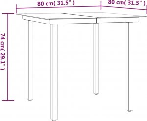 vidaXL 5-cz. zestaw mebli ogrodowych z poduszkami, polirattan i stal 11