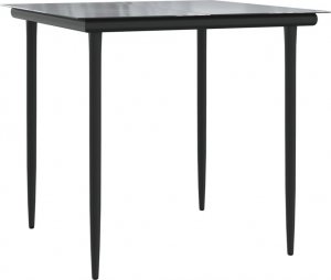 vidaXL 3-cz. zestaw mebli ogrodowych z poduszkami, polirattan i stal 6