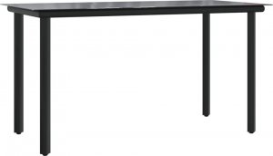 vidaXL 7-cz. zestaw mebli do ogrodu, czarny, textilene i stal 6