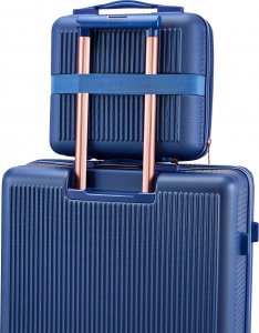 Betlewski BETLEWSKI Kuferek podróżny do walizki duży pojemny BKA-029 KD GRANAT 10