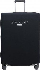 Puccini Elastyczny pokrowiec na duża walizkę PUCCINI PBA 1 Czarny 2