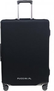 Puccini Elastyczny pokrowiec na duża walizkę PUCCINI PBA 1 Czarny 3