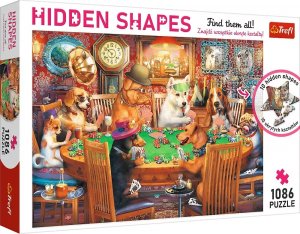 Trefl Puzzle Hidden Shapes Wieczór gier 1086 elementów 1