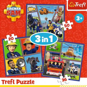 Trefl Puzzle 3w1 Dzie? Stra?aka Sama 3