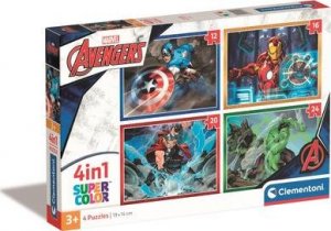 Clementoni CLE puzzle 4w1 Marvel Avengers 21525 1