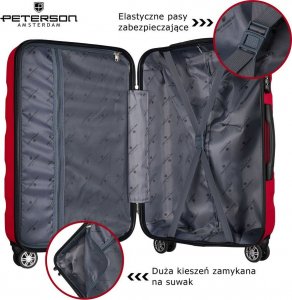 Peterson Elegancka walizka kabinowa ABS+  Peterson NoSize 5