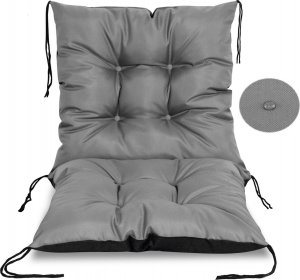 AIO Europe Poduszka ogrodowa na krzesło, szara 50x50x50 cm 2