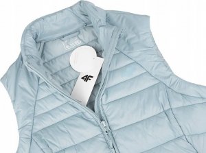 4f Kamizelka damska puchowa 4F F091 jasny niebieski 4FSS23TDJAF091 34S S 6