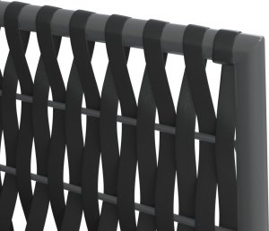 vidaXL Krzesła ogrodowe z poduszkami, 6 szt., czarne, 54x61x83 cm 7