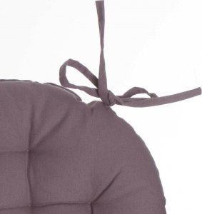 Atmosphera Poduszka na krzesło 38cm okrągła taupe 2