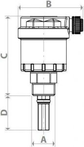 Giacomini Odpowietrznik automatyczny z zaworem odcinającym 1/2" GIACOMINI R88IY003 2