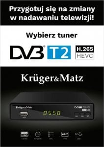 Kruger&Matz Plakat Kruger&Matz Tuner DVB-T2 1