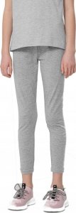 4f Legginsy dla dziewczynki 4F chłodny jasny szary melanż HJZ22 JLEG001 27M 140cm 6