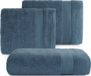 Eurofirany Ręcznik kąpielowy z bawełny LORITA 70X140 ciemnoniebieski 1