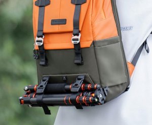 Plecak Kf fotograficzny Kf13.087av1 pomarańczowo-zielony 7