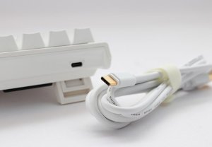 Klawiatura Ducky Ducky One 2 Pro Mini White Edition Gaming Tastatur, RGB LED - Gateron Yellow 5