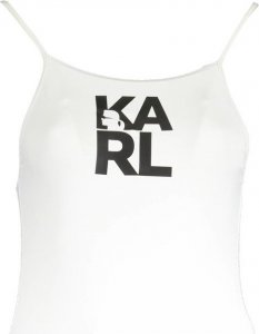 Karl Lagerfeld KARL LAGERFELD KOSTIUM KĄPIELOWY DAMSKI BIAŁY XS EU 1