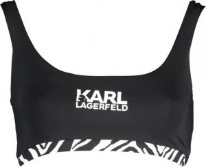 Karl Lagerfeld KARL LAGERFELD KOSTIUM KĄPIELOWY TOP DAMSKI CZARNY XS EU 1