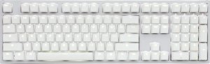 Klawiatura Ducky Ducky One 2 White Edition PBT Gaming Tastatur, MX-Speed-Silver, weiße LED - weiß 1