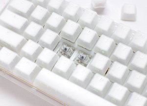 Klawiatura Ducky Ducky One 3 Aura White Mini Gaming Tastatur, RGB LED - MX-Speed-Silver (US) 3