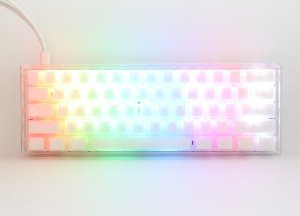 Klawiatura Ducky Ducky One 3 Aura White Mini Gaming Tastatur, RGB LED - MX-Speed-Silver (US) 10