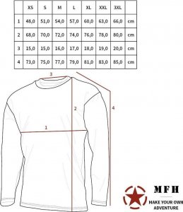 MFH Koszulka termoaktywna Level I US coyote III Gen 4XL 2
