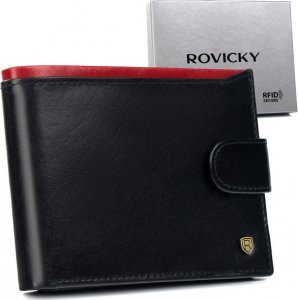 Rovicky Skórzany portfel męski z kieszenią na dowód rejestracyjny  Rovicky NoSize 1