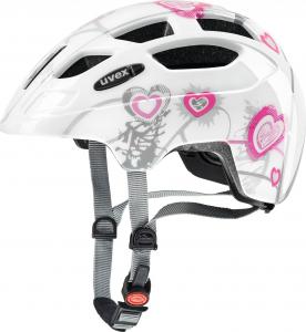 Uvex kask rowerowy dziecięcy Finale junior heart white pink r. 51-55 cm (4148070115) 1