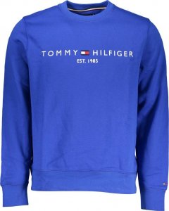 Tommy Hilfiger NIEBIESKA BLUZA MĘSKA TOMMY HILFIGER BEZ ZAMKA XS EU 1