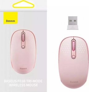 Mysz Baseus F01B Tri-Mode różowa (B01055503413-00) 8