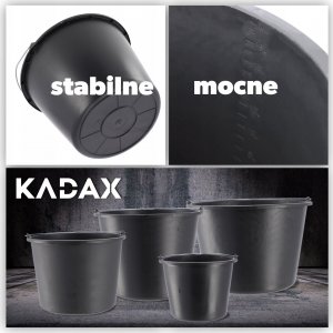 Kadax Wiadro Budowlane Gospodarcze Plastikowe 20L 6szt 3