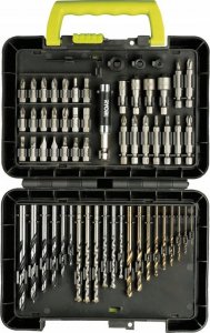 Wiertarko-wkrętarka Ryobi R18PD3-220TAH Wiertarko-wkrętarka 18V ONE+ zestaw z dwoma akumulatorami skrzynką narzędziową, narzędziami i akcesoriami Ryobi 8