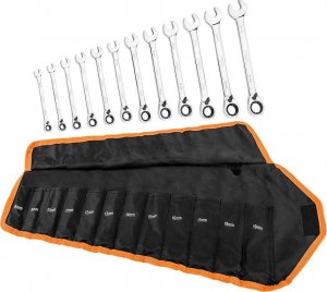 Neo Klucze płasko oczkowe z grzechotką 12szt. (09-345) 16